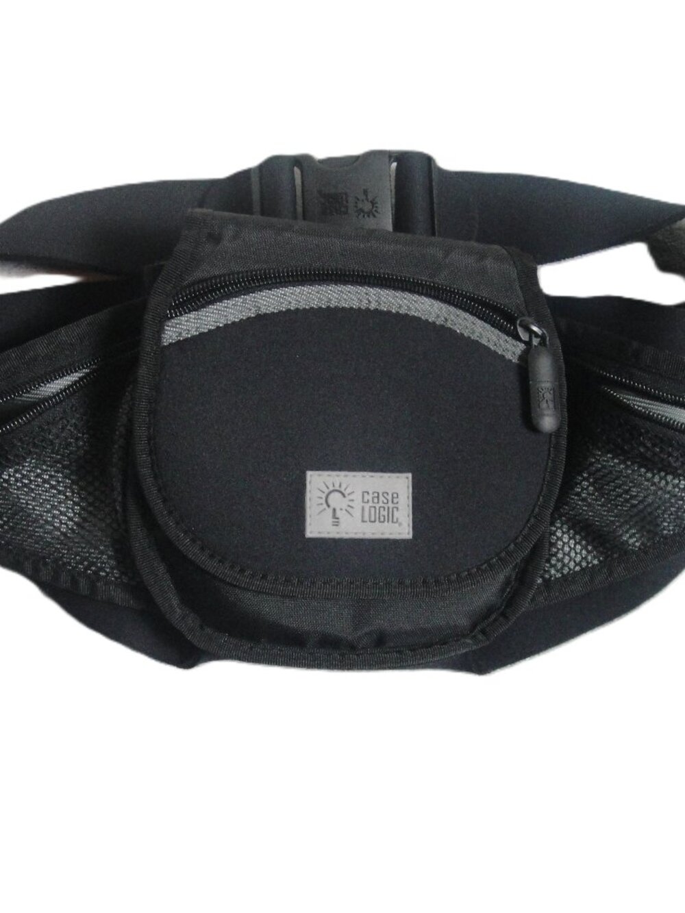 Case Logic Portable CD Player Fanny Pack Bag - Black - CD Storage 2 Side Pockets